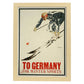 Poster vintage. Cartel vintage de Europa. Deportes de invierno en Alemania.-Artwork-Nacnic-A4-Marco Madera clara-Nacnic Estudio SL