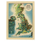 Poster vintage. Cartel vintage de Europa. Gran Bretaña.-Artwork-Nacnic-A3-Marco Madera clara-Nacnic Estudio SL