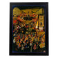 Poster vintage. Cartel vintage de Europa. Londres de noche.-Artwork-Nacnic-A3-Marco Negro-Nacnic Estudio SL
