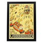 Poster vintage. Cartel vintage de Europa. Metro de Londres.-Artwork-Nacnic-A4-Marco Negro-Nacnic Estudio SL