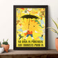 Poster vintage. Cartel vintage de Europa. No llueve en Portugal.-Artwork-Nacnic-Nacnic Estudio SL