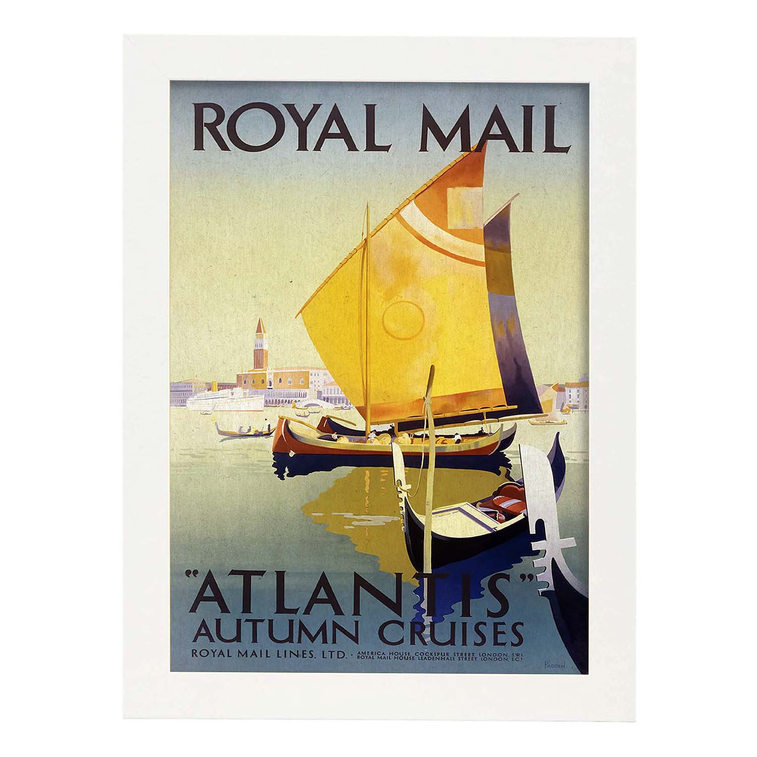 Poster vintage. Cartel vintage de Europa. Royal Mail.-Artwork-Nacnic-A3-Marco Blanco-Nacnic Estudio SL