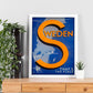 Poster vintage. Cartel vintage de Europa. Suecia.-Artwork-Nacnic-Nacnic Estudio SL