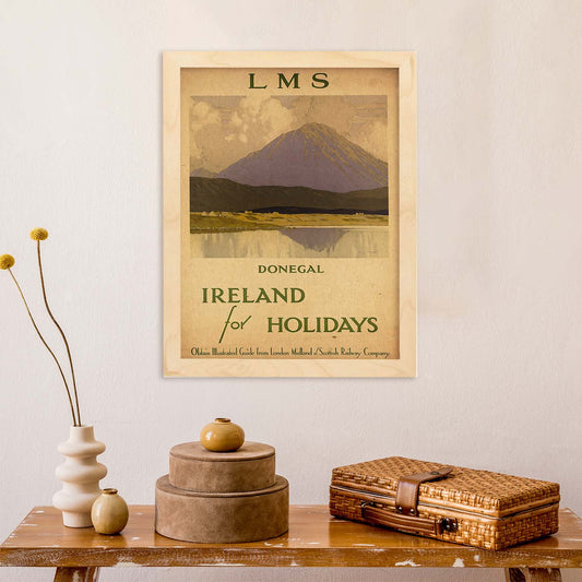 Poster vintage. Cartel vintage de Europa. Vacaciones en Irlanda.-Artwork-Nacnic-Nacnic Estudio SL