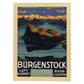 Poster vintage. Cartel vintage de Europa. Viaja a Burgenstock.-Artwork-Nacnic-A4-Marco Madera clara-Nacnic Estudio SL