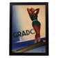 Poster vintage. Cartel vintage de Europa. Viaja a Grado.-Artwork-Nacnic-A3-Marco Negro-Nacnic Estudio SL