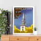 Poster vintage. Cartel vintage de Europa. Viaja a Nueva Inglaterra.-Artwork-Nacnic-Nacnic Estudio SL
