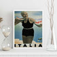 Poster vintage. Cartel vintage de Francia e Italia. Conoce Italia.-Artwork-Nacnic-Nacnic Estudio SL
