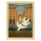 Poster vintage. Cartel vintage de Francia e Italia. Milán, Venecia, París.-Artwork-Nacnic-A4-Marco Madera clara-Nacnic Estudio SL