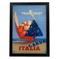 Poster vintage. Cartel vintage de Francia e Italia. Viaja a Grada.-Artwork-Nacnic-A4-Marco Negro-Nacnic Estudio SL