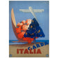 Poster vintage. Cartel vintage de Francia e Italia. Viaja a Grada.-Artwork-Nacnic-A4-Sin marco-Nacnic Estudio SL