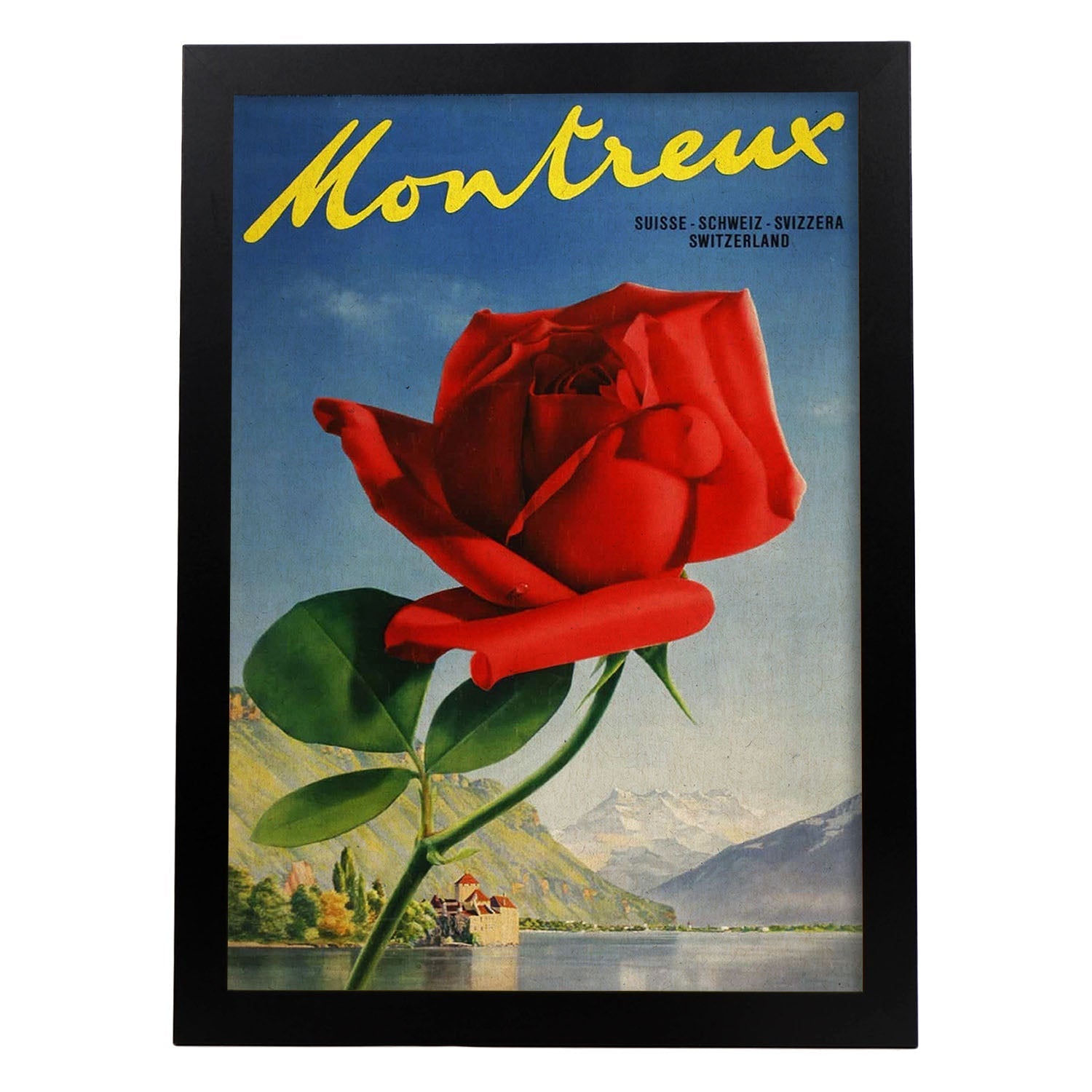 Poster vintage. Cartel vintage de Francia e Italia. Viaja a Suiza.-Artwork-Nacnic-A3-Marco Negro-Nacnic Estudio SL