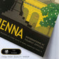 Poster vintage. Cartel vintage de Francia e Italia. Viaja a Vienna.-Artwork-Nacnic-Nacnic Estudio SL