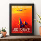 Poster vintage. Cartel vintage de Francia e Italia. Viaja con Air France.-Artwork-Nacnic-Nacnic Estudio SL