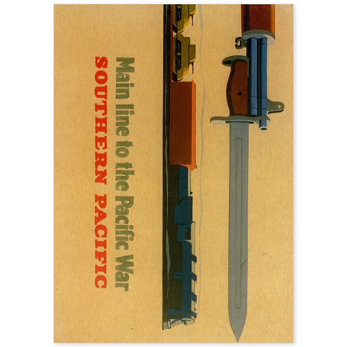 Poster vintage. Cartel vintage de la segunda guerra mundial. "Pacífico sur".-Artwork-Nacnic-A4-Sin marco-Nacnic Estudio SL