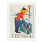 Poster vintage. Cartel vintage de montañas europeas. Niña en Austria.-Artwork-Nacnic-A3-Marco Blanco-Nacnic Estudio SL