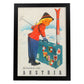 Poster vintage. Cartel vintage de montañas europeas. Niña en Austria.-Artwork-Nacnic-A3-Marco Negro-Nacnic Estudio SL