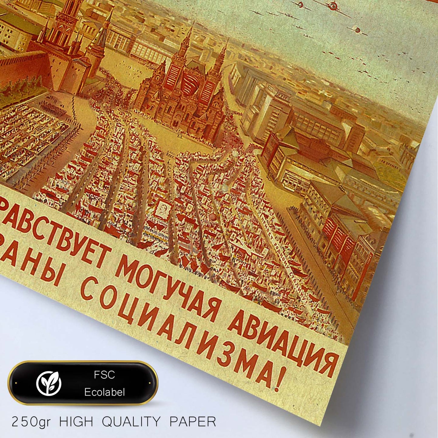 Poster vintage. Cartel vintage de propaganda de aviación rusa..-Artwork-Nacnic-Nacnic Estudio SL