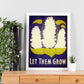 Poster vintage. Cartel vintage Dejalos crecer.-Artwork-Nacnic-Nacnic Estudio SL