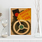 Poster vintage. Cartel vintage educacional " conduce con cuidado".-Artwork-Nacnic-Nacnic Estudio SL