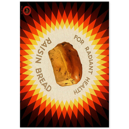Poster vintage. Cartel vintage educacional sobre el habito "Come pan".-Artwork-Nacnic-A4-Sin marco-Nacnic Estudio SL