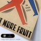 Poster vintage. Cartel vintage educacional sobre el habito "Comer más frutas".-Artwork-Nacnic-Nacnic Estudio SL