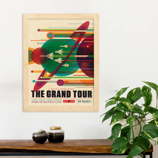 Poster vintage. Cartel vintage "El gran tour".-Artwork-Nacnic-Nacnic Estudio SL