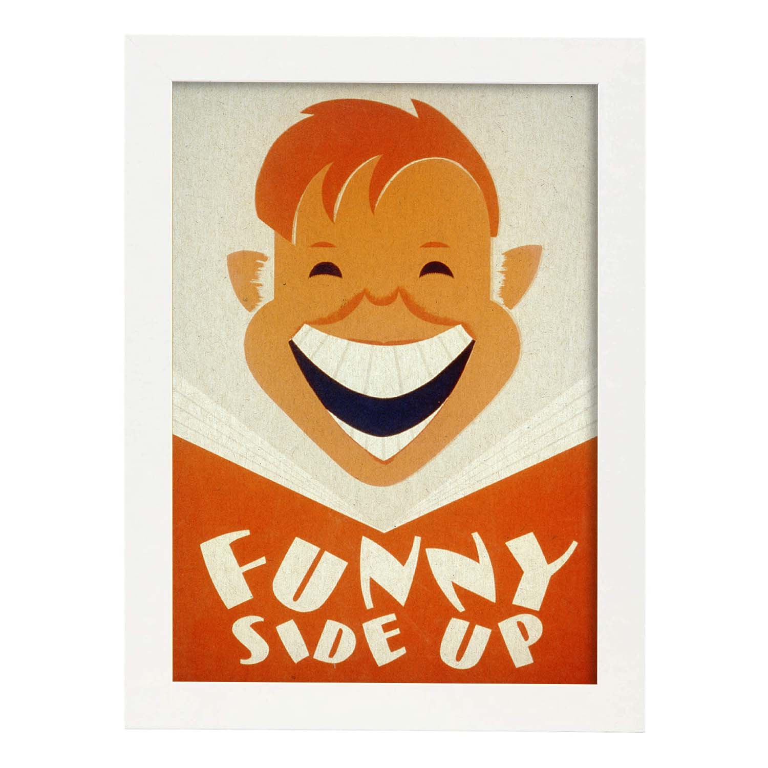 Poster vintage. Cartel vintage "Funny side up".-Artwork-Nacnic-A3-Marco Blanco-Nacnic Estudio SL
