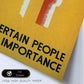 Poster vintage. Cartel vintage "Gente importante".-Artwork-Nacnic-Nacnic Estudio SL
