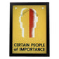Poster vintage. Cartel vintage "Gente importante".-Artwork-Nacnic-A3-Marco Negro-Nacnic Estudio SL