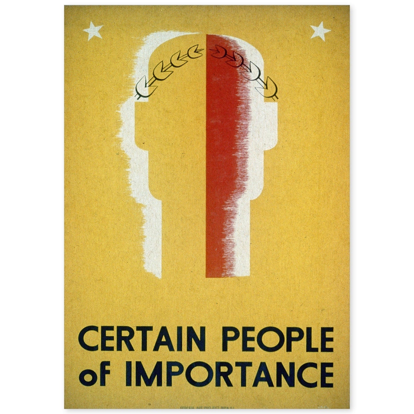Poster vintage. Cartel vintage "Gente importante".-Artwork-Nacnic-A4-Sin marco-Nacnic Estudio SL