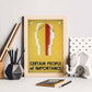 Poster vintage. Cartel vintage "Gente importante".-Artwork-Nacnic-Nacnic Estudio SL