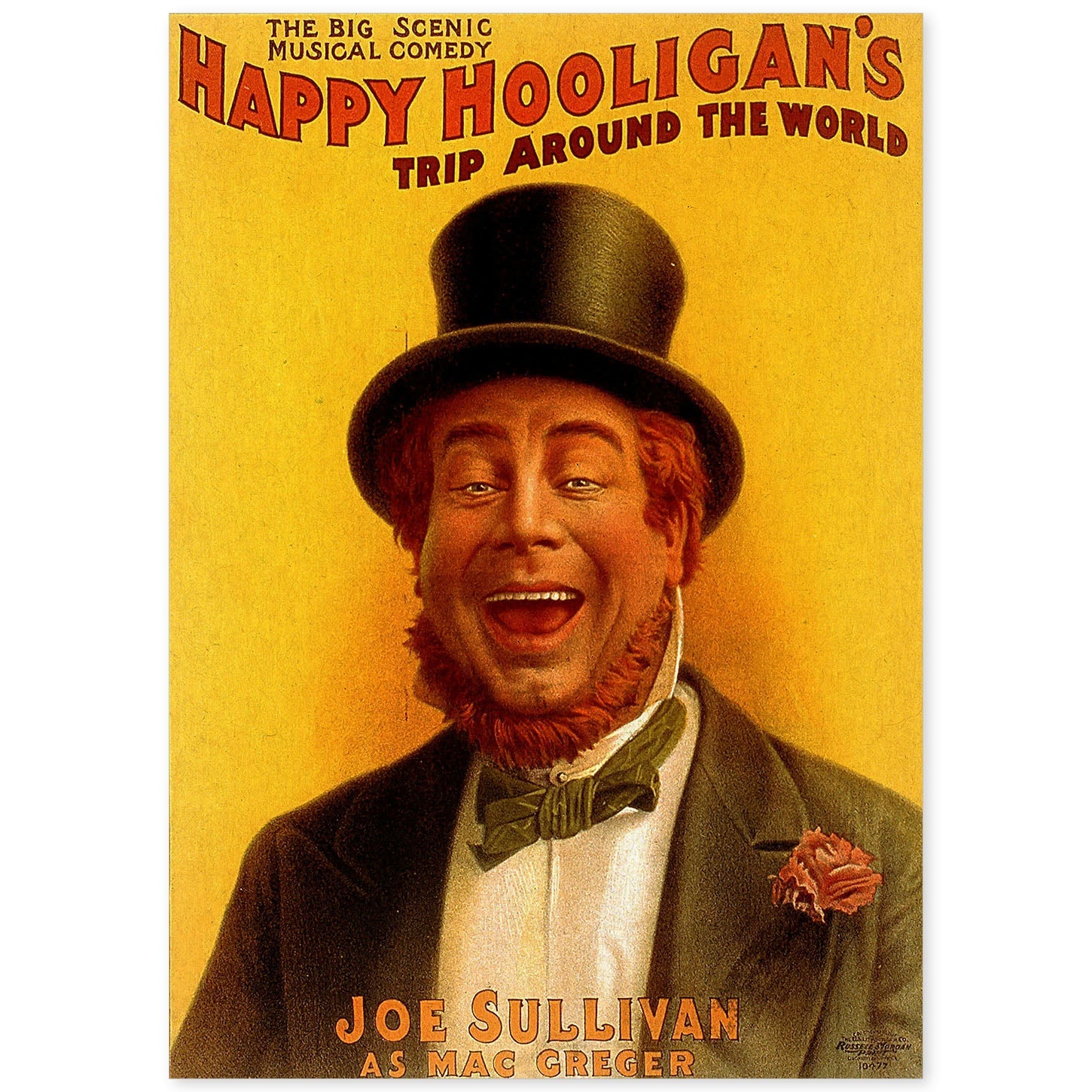 Poster vintage. Cartel vintage "Hooligans felices".-Artwork-Nacnic-A4-Sin marco-Nacnic Estudio SL