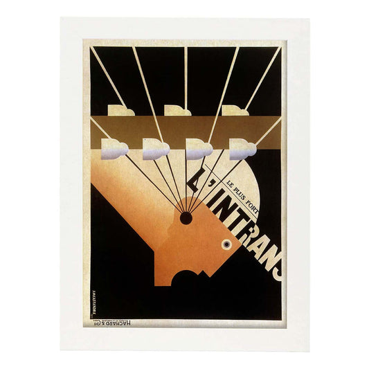 Poster vintage. Cartel vintage "L'intrans".-Artwork-Nacnic-A4-Marco Blanco-Nacnic Estudio SL