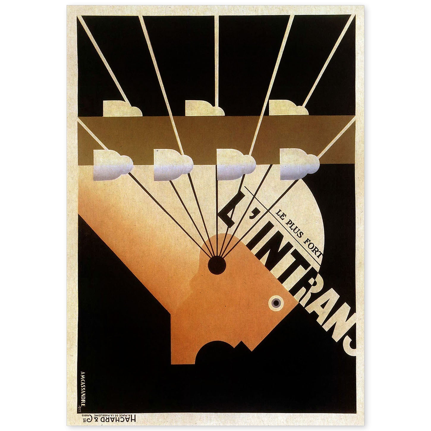 Poster vintage. Cartel vintage "L'intrans".-Artwork-Nacnic-A4-Sin marco-Nacnic Estudio SL