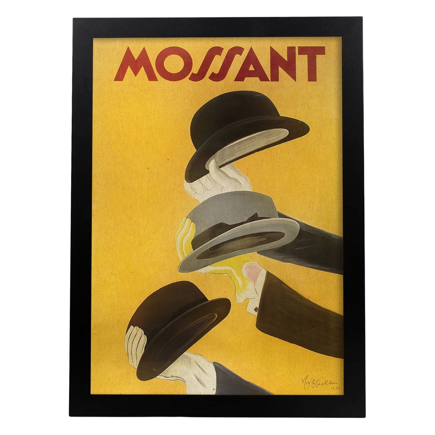 Poster vintage. Cartel vintage "Mossant" Leonetto Cappiello de 1938..-Artwork-Nacnic-A3-Marco Negro-Nacnic Estudio SL