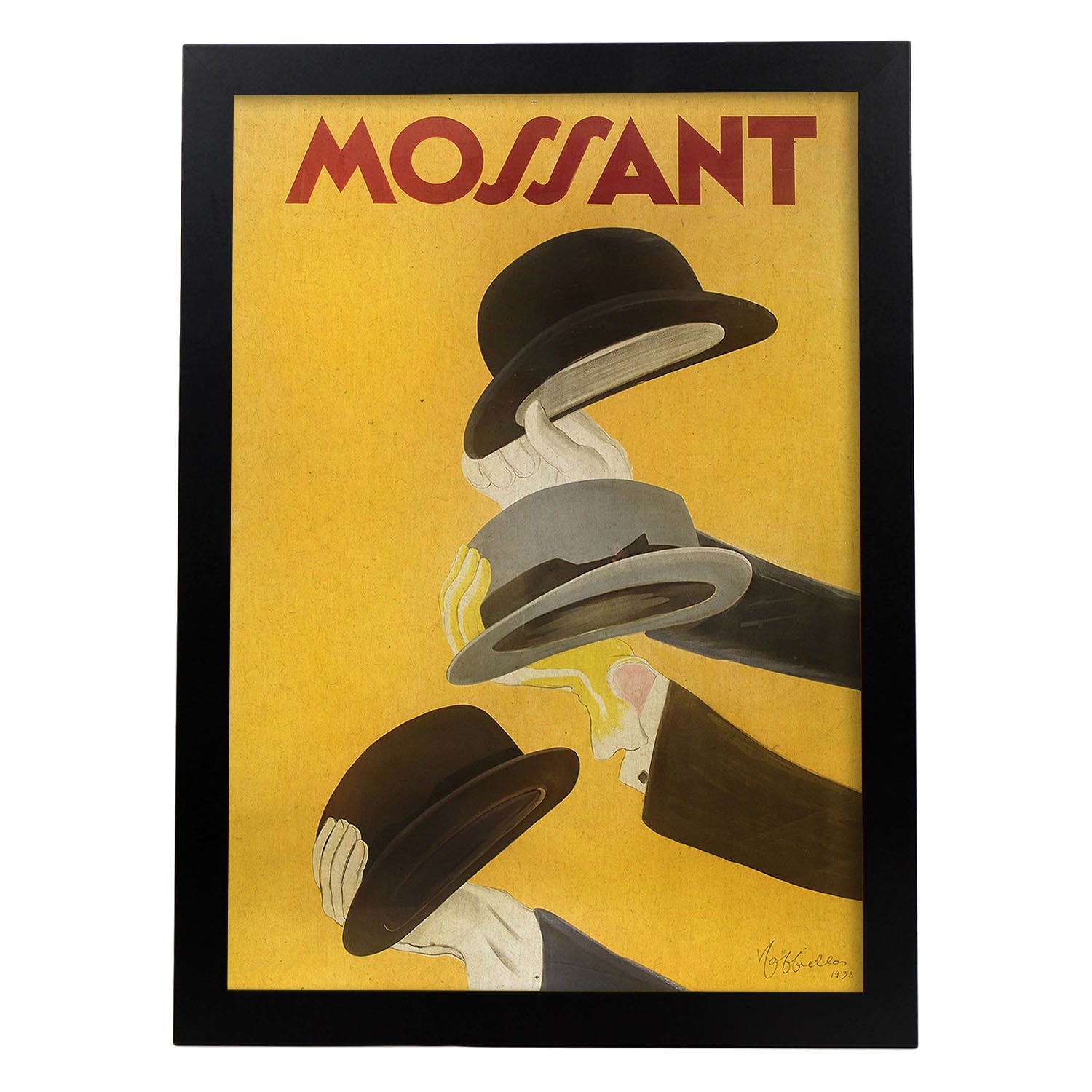 Poster vintage. Cartel vintage "Mossant" Leonetto Cappiello de 1938..-Artwork-Nacnic-A4-Marco Negro-Nacnic Estudio SL