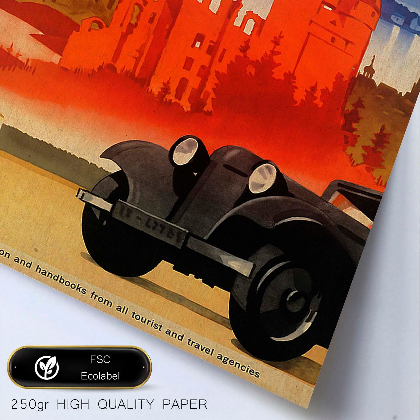 Poster vintage. Cartel vintage Motoring in Germany.-Artwork-Nacnic-Nacnic Estudio SL