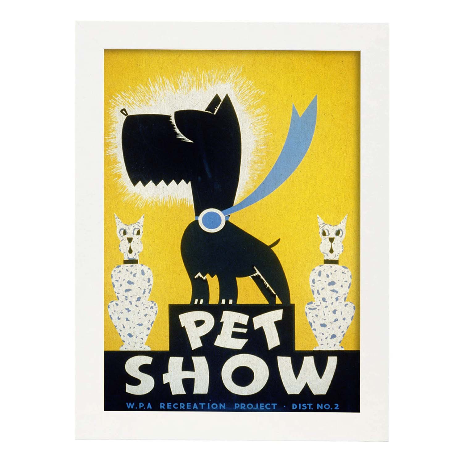 Poster vintage. Cartel vintage Pet Show.-Artwork-Nacnic-A3-Marco Blanco-Nacnic Estudio SL