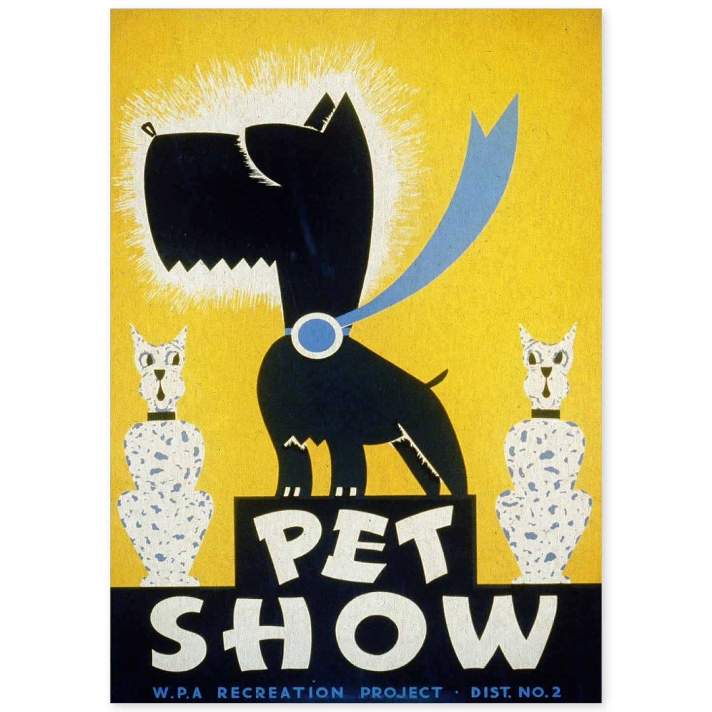 Poster vintage. Cartel vintage Pet Show.-Artwork-Nacnic-A4-Sin marco-Nacnic Estudio SL