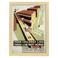 Poster vintage. Cartel vintage "Pisos en Clevenland".-Artwork-Nacnic-A4-Marco Madera clara-Nacnic Estudio SL