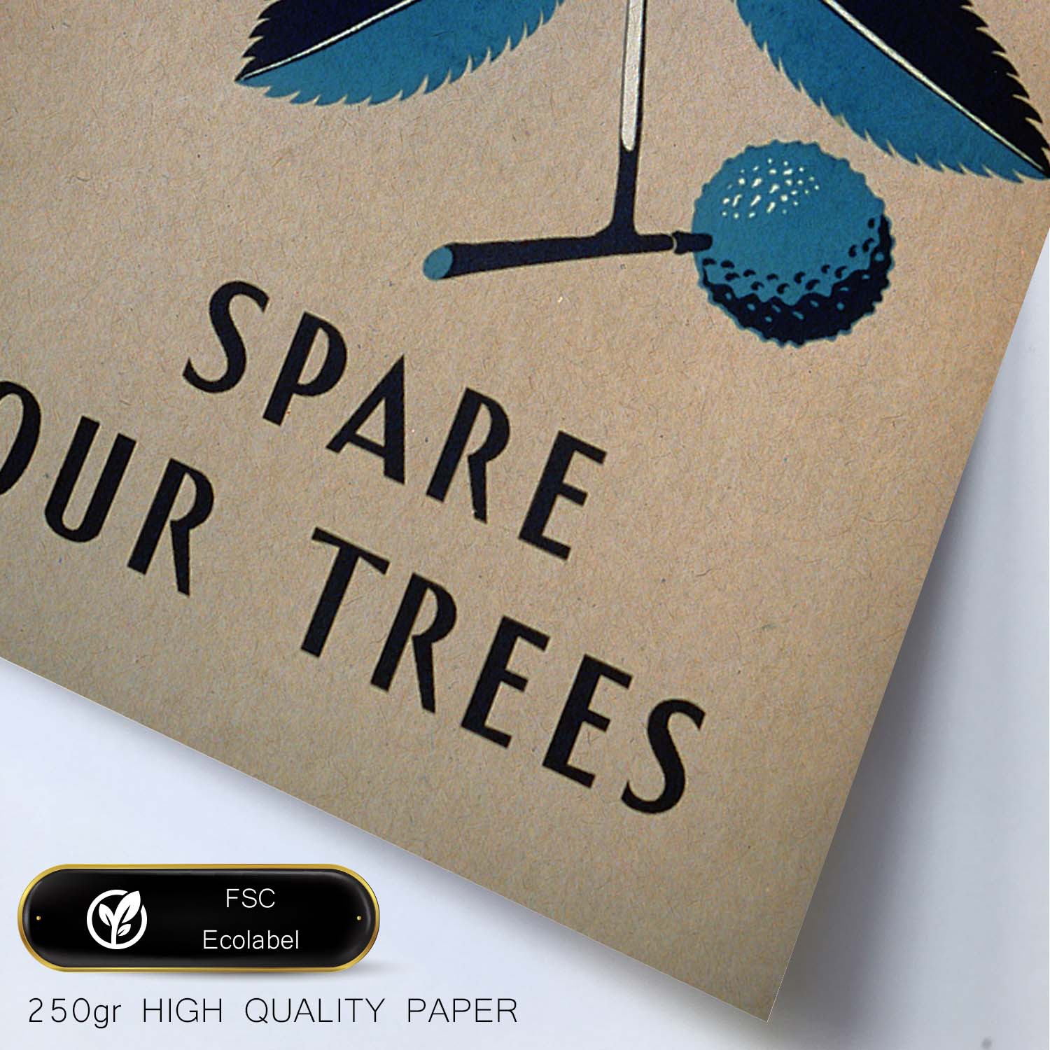 Poster vintage. Cartel vintage Spare our trees Ohio de 1938.-Artwork-Nacnic-Nacnic Estudio SL