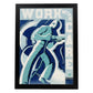Poster vintage. Cartel vintage " trabaja con cuidado" Riesgos laborales.-Artwork-Nacnic-A3-Marco Negro-Nacnic Estudio SL