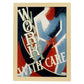 Poster vintage. Cartel vintage " trabaja con cuidado" work with care.-Artwork-Nacnic-A3-Marco Madera clara-Nacnic Estudio SL