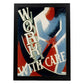 Poster vintage. Cartel vintage " trabaja con cuidado" work with care.-Artwork-Nacnic-A4-Marco Negro-Nacnic Estudio SL