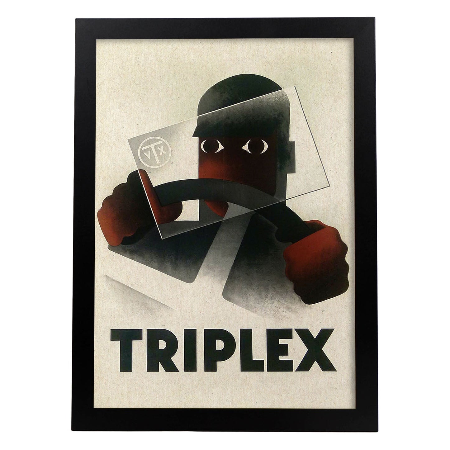Poster vintage. Cartel vintage Triplex, 1931.-Artwork-Nacnic-A3-Marco Negro-Nacnic Estudio SL