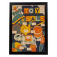 Poster vintage. Cartel vintage "Venta de juguetes".-Artwork-Nacnic-A4-Marco Negro-Nacnic Estudio SL