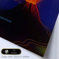 Poster vintage. Cartel vintage Volcan de Mexico.-Artwork-Nacnic-Nacnic Estudio SL