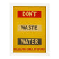 Poster vintage. Cartel vintage. "No gastes agua".-Artwork-Nacnic-A3-Marco Blanco-Nacnic Estudio SL