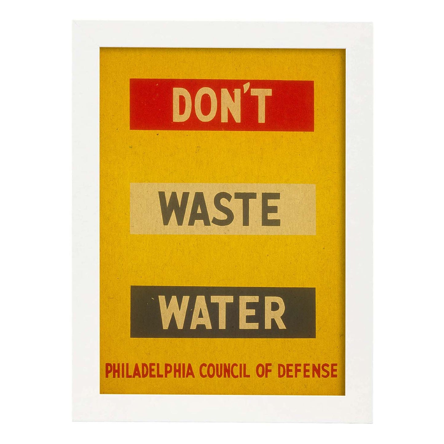 Poster vintage. Cartel vintage. "No gastes agua".-Artwork-Nacnic-A3-Marco Blanco-Nacnic Estudio SL